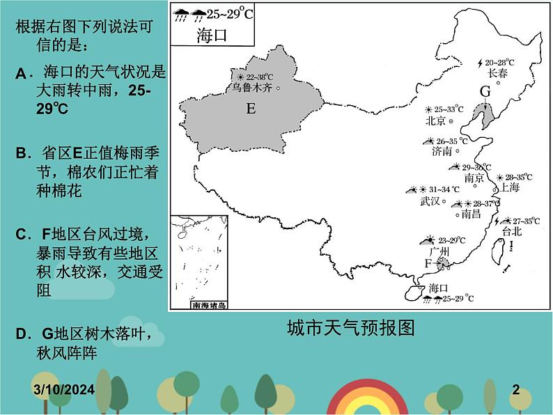 湘教版地理七年级上册 第四章第二节《气温降水》优质复习课件02