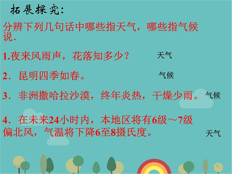 湘教版地理七年级上册 第四章第一节《天气与气候》课件405