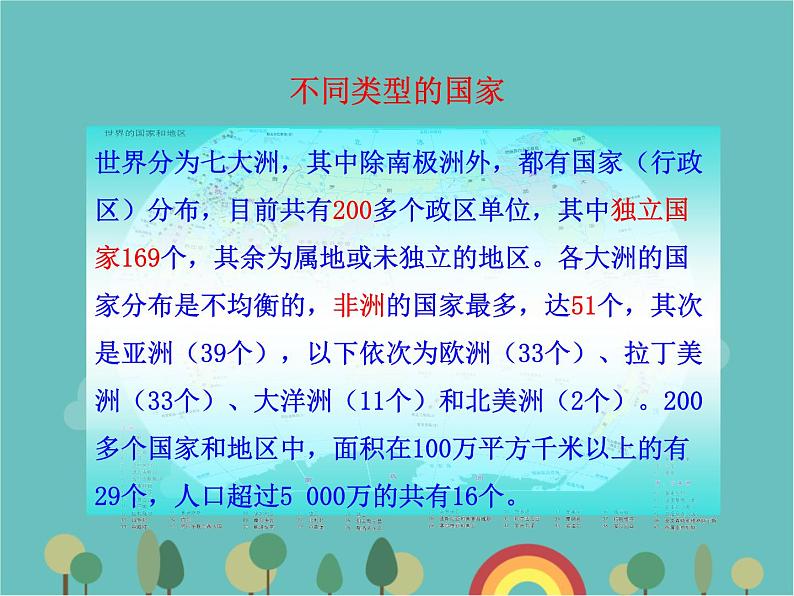 湘教版地理七年级上册 第五章第一节《发展中国家与发达国家》知识梳理型课件103