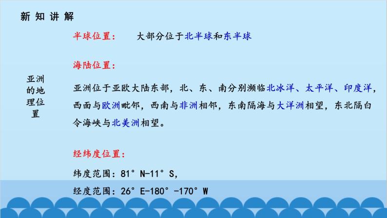 人教版地理七年级下册 6.1位置和范围课件08