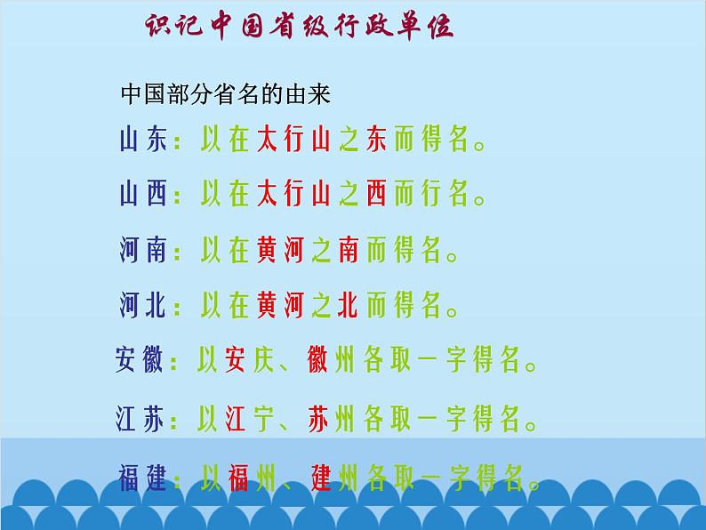 湘教版地理八年级上册 1.2 中国的行政区划课件08