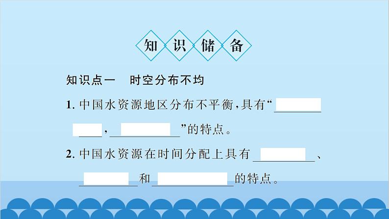 湘教版地理八年级上册 第3章第3节 中国的水资源习题课件02