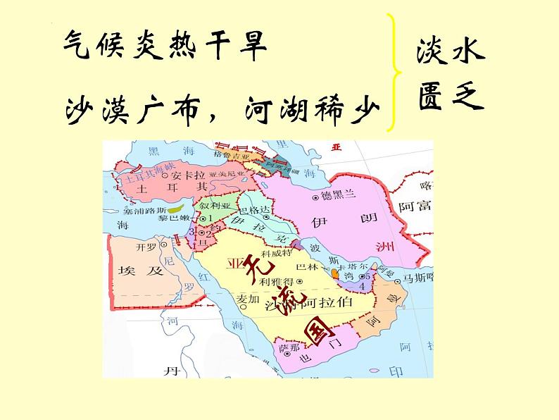 8.1中东+2+课件+2023-2024学年人教版七年级地理下册第8页