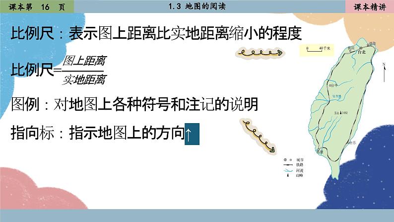 人教版地理七年级上册 1.3地图的阅读1课件04