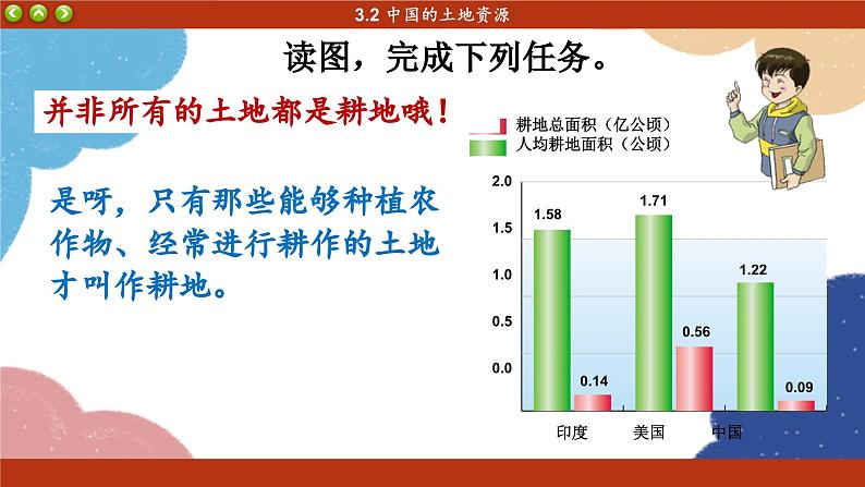 湘教版地理八年级上册 第3章第2节 中国的土地资源课件06