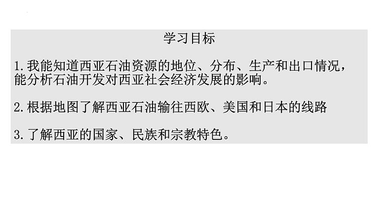 7.3 西亚 第二课时 课件-2023-2024学年七年级地理下学期湘教版第3页