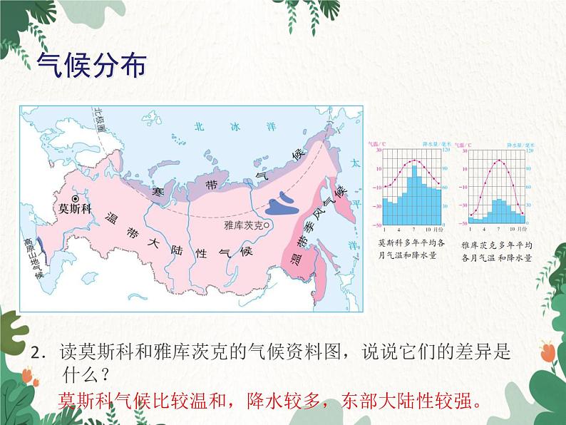 鲁教版（五四制）地理六年级下册 第七章第四节 俄罗斯课件第8页