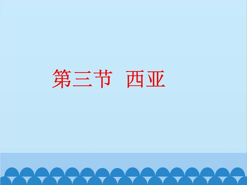 湘教版地理七年级下册 7.3 西亚课件6第1页