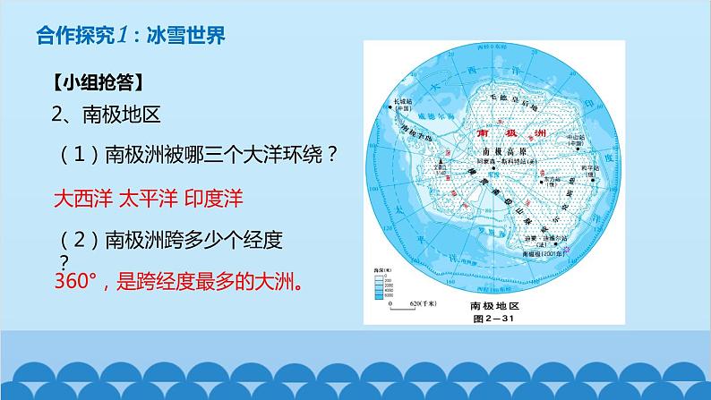 湘教版地理七年级下册 7.5 北极地区和南极地区课件3第6页