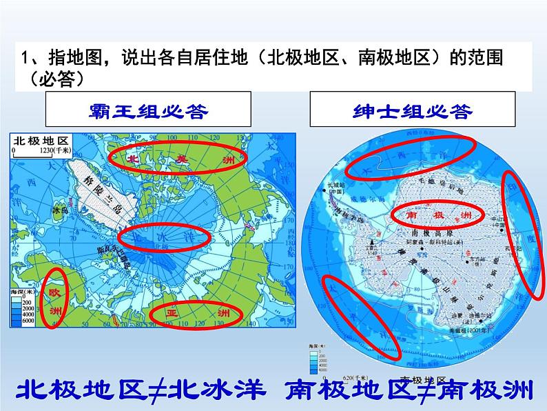 湘教版地理七年级下册 7.5 北极地区和南极地区课件4第5页