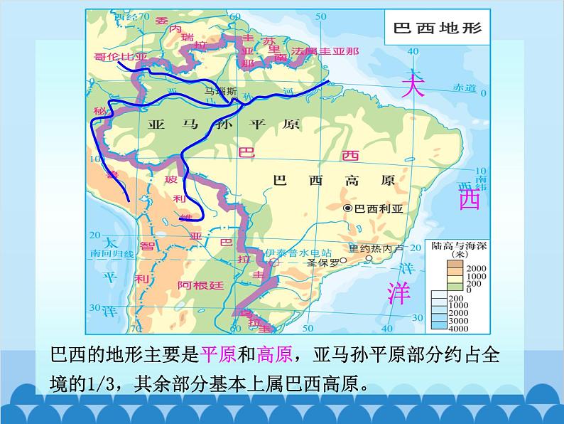 湘教版地理七年级下册 8.6 巴西  课件7第5页