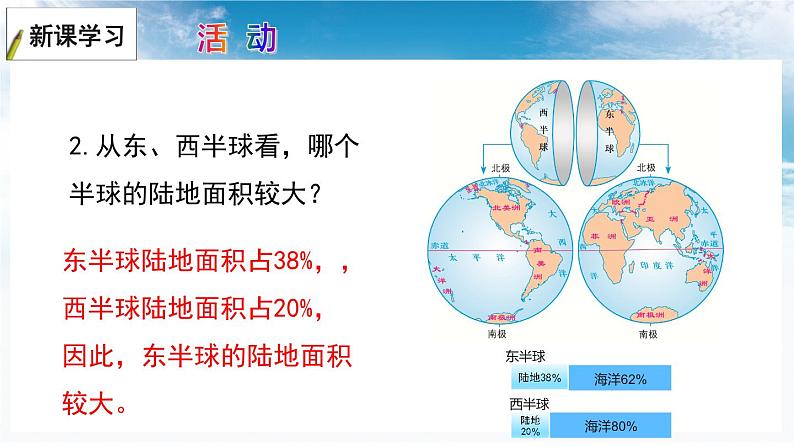 2.2+世界的海陆分布——海洋与陆地+课件-2023-2024学年七年级地理上学期湘教版第6页