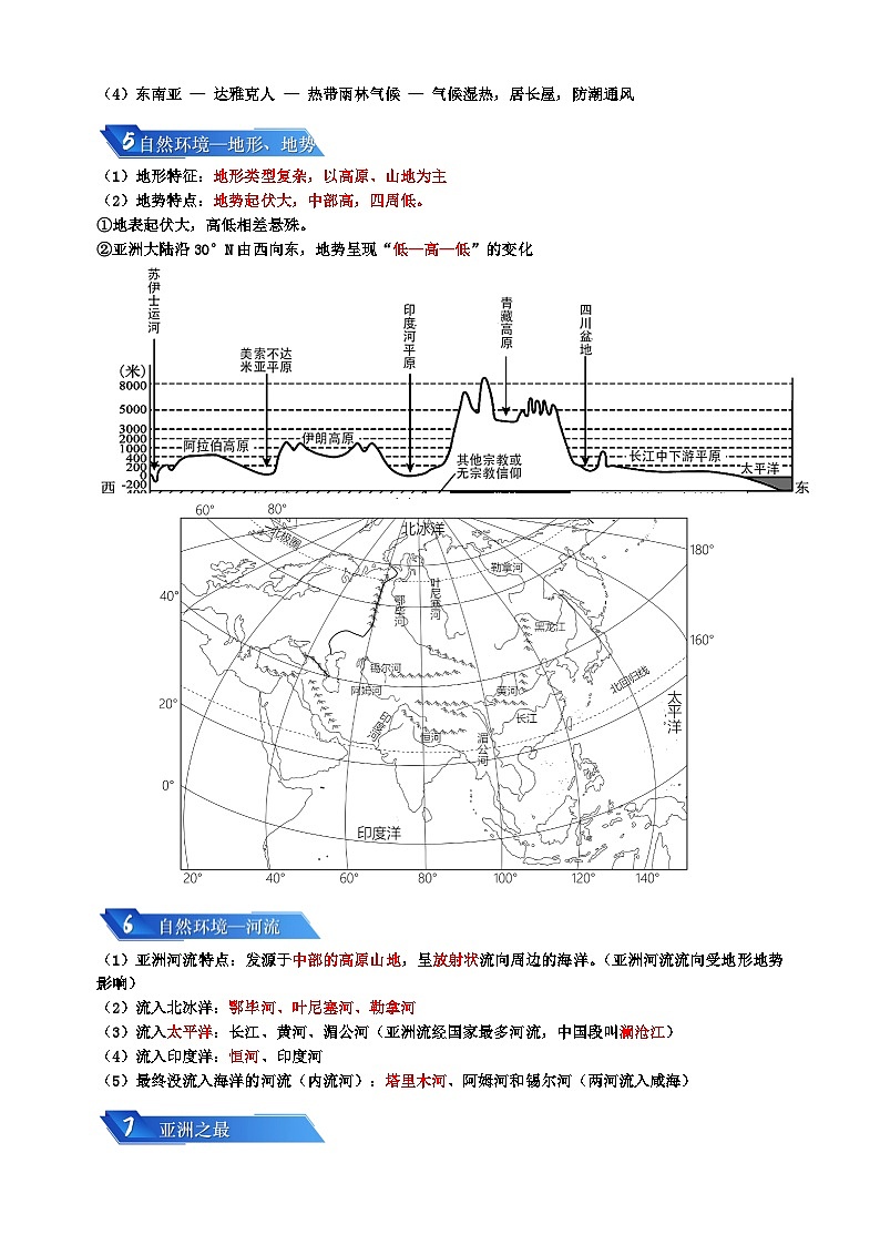 专题05 认识大洲-备战2024年中考地理一轮复习知识清单第3页
