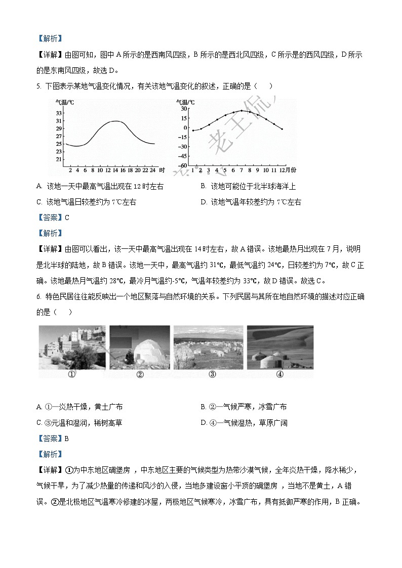 2022年山东省泰安市中考地理真题 （解析版）03
