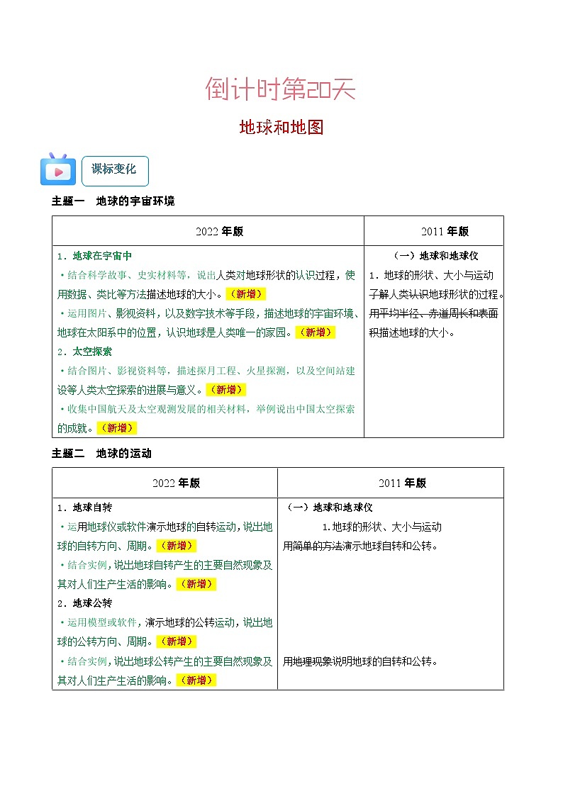 地理（一）-2023年中考考前20天终极冲刺攻略第3页