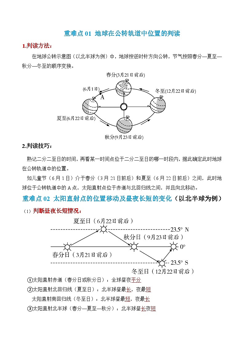 （全国通用）2024年中考地理【热点·重点·难点】专题03 地球的运动（4大重难点+考点思辨+分阶训练）.zip02