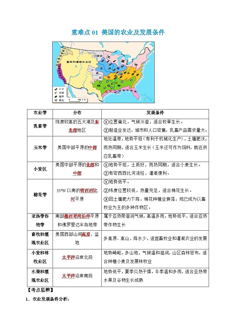 专题08 美洲、两极地区-2024年中考地理【热点·重点·难点】专练（解析版）第2页