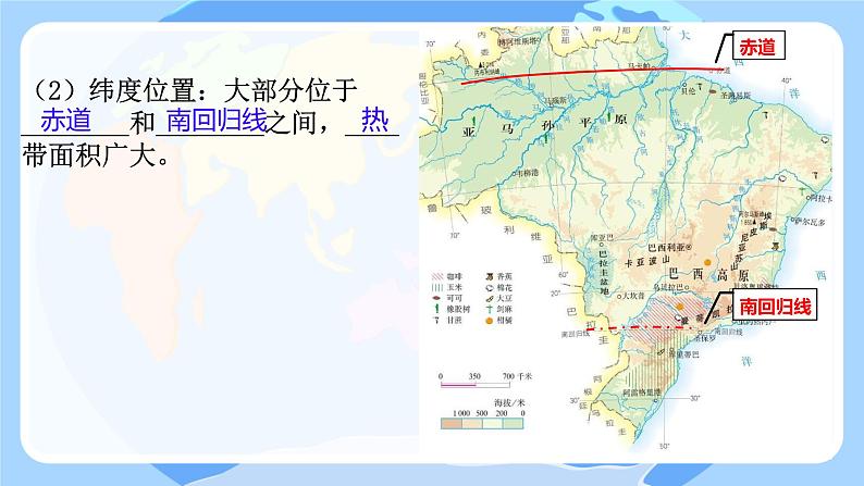 人教版初中地理七年级下册地理第九章第二节 巴西课件第5页