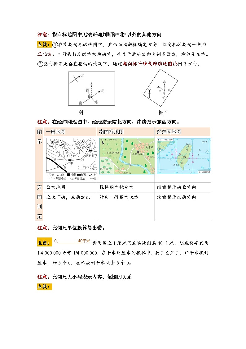 2024中考地理地图和地形图易错易混大全第2页