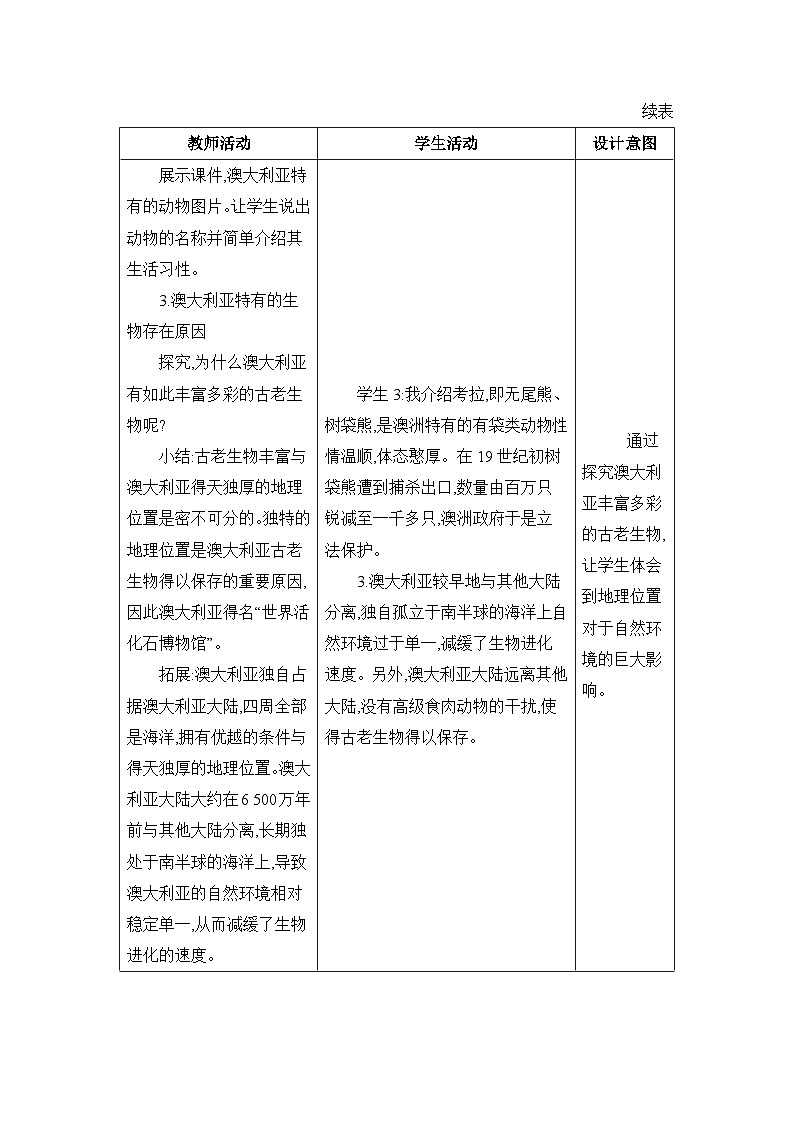 第8章东半球其他的地区和国家8.4澳大利亚精品教案（人教版七下）03