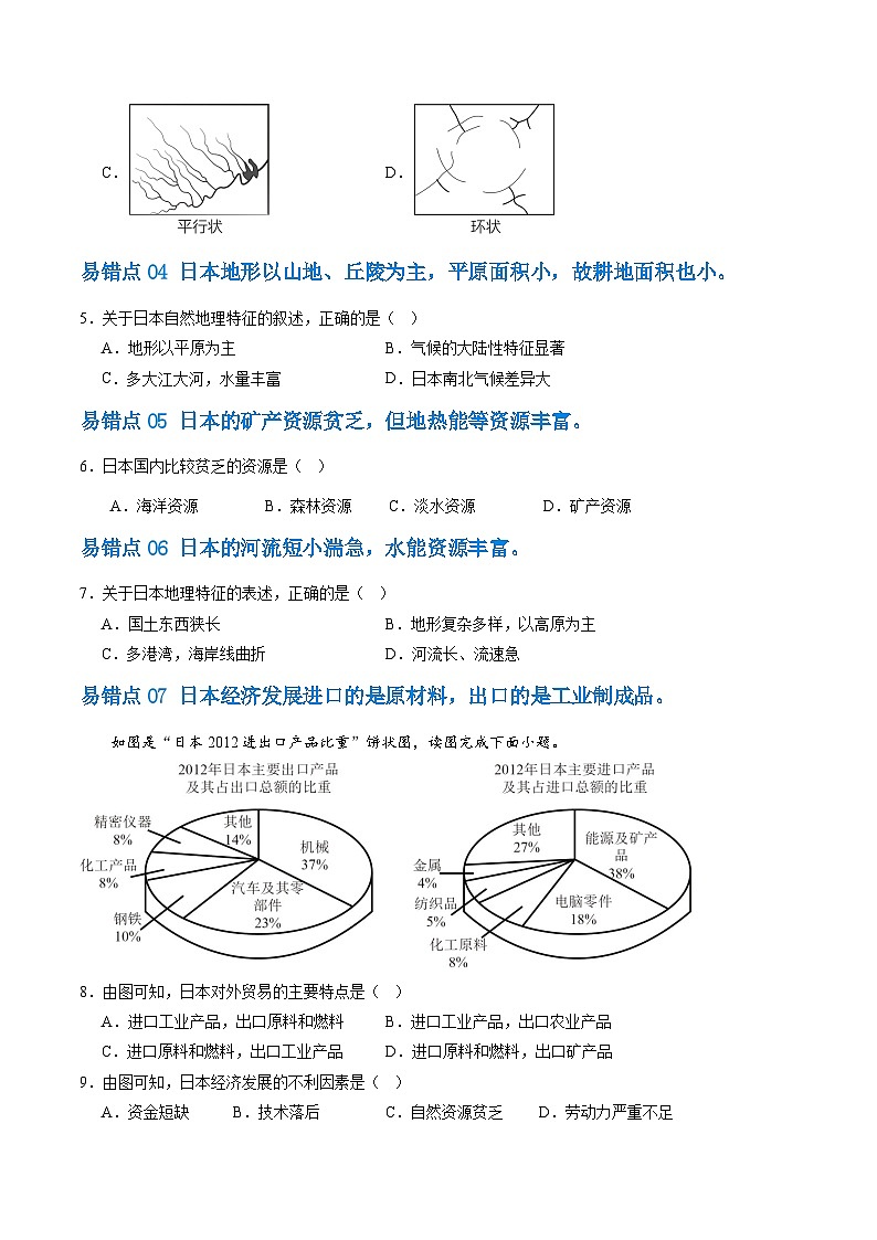 【期中讲练测】人教版七年级下册地理 03 易错题.zip03