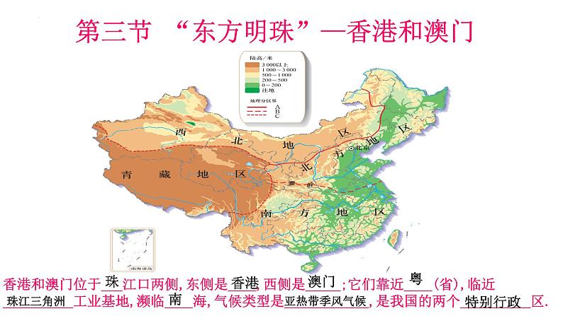 7.3 “东方明珠”——香港和澳门 （课件）-2023-2024学年八年级地理下学期人教版01