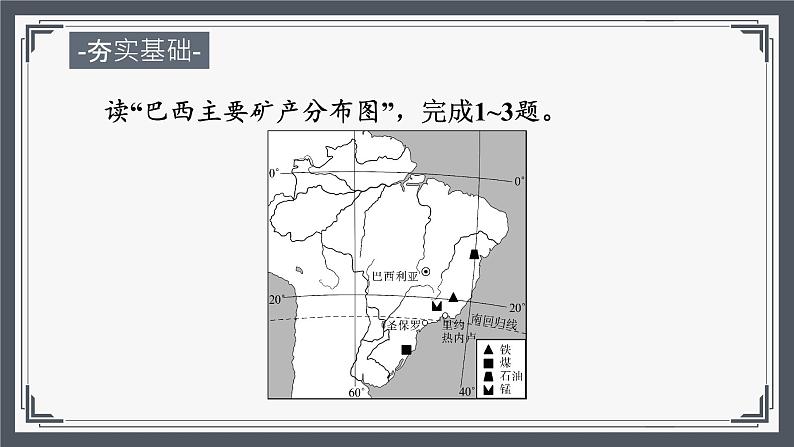 8.6《巴西》同步练习（分层练习课件）2023-2024学年湘教版地理七年级下册第2页