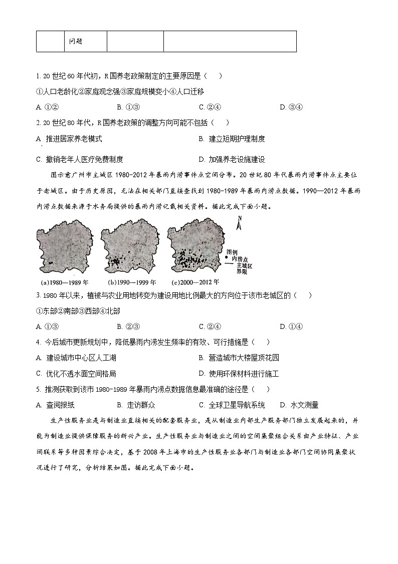 2024届广西壮族自治区玉林市模拟预测地理试题（原卷版）第2页