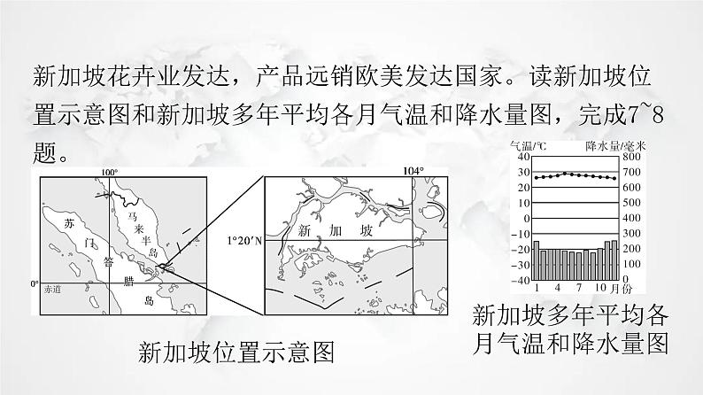 人教版七年级地理下册期中检测卷课件08