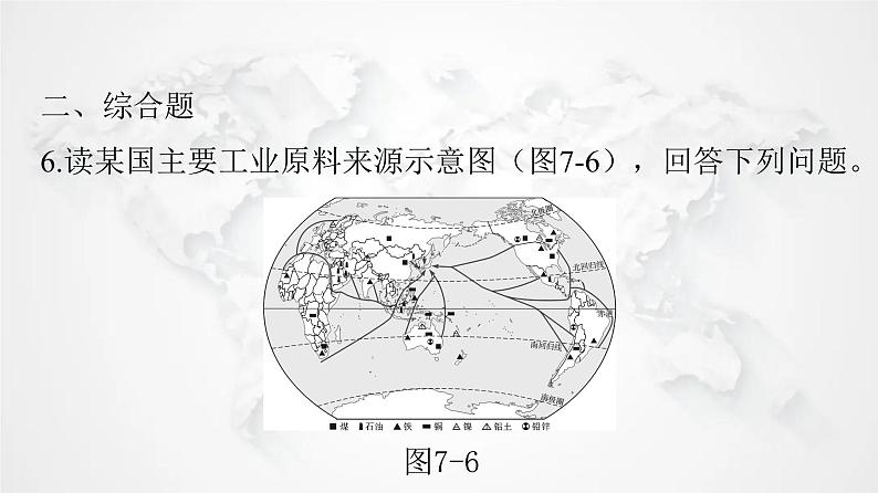 人教版七年级地理下册第七章第一节第二课时与世界联系密切的工业东西方兼容的文化练习课件第7页