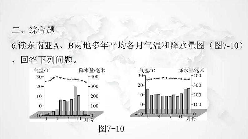 人教版七年级地理下册第七章第二节第一课时“十字路口”的位置热带气候与农业生产练习课件第7页