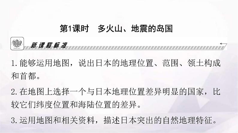 人教版七年级地理下册第七章第一节第一课时多火山、地震的岛国教学课件03