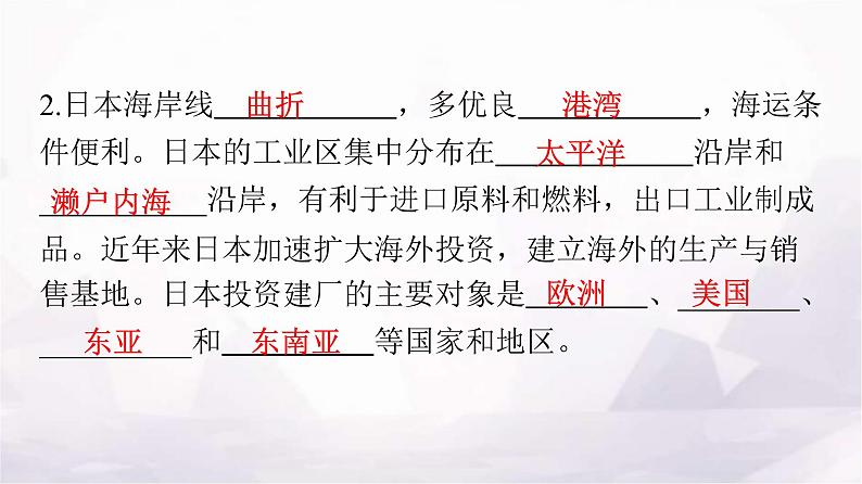 人教版七年级地理下册第七章第一节第二课时与世界联系密切的工业东西方兼容的文化教学课件04