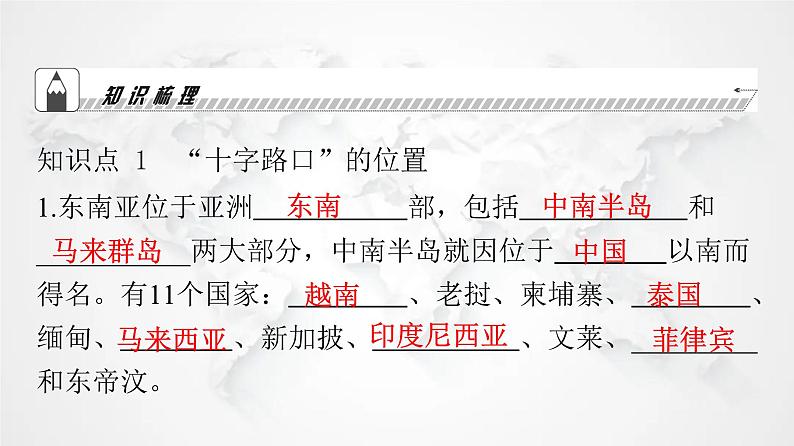 人教版七年级地理下册第七章第二节第一课时“十字路口”的位置热带气候与农业生产教学课件04