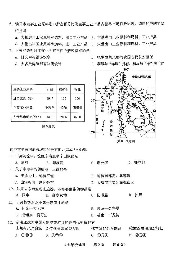 七下地理第2页