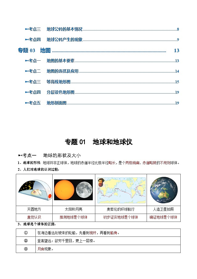 阶段背记01  地球和地图（答案版）第2页