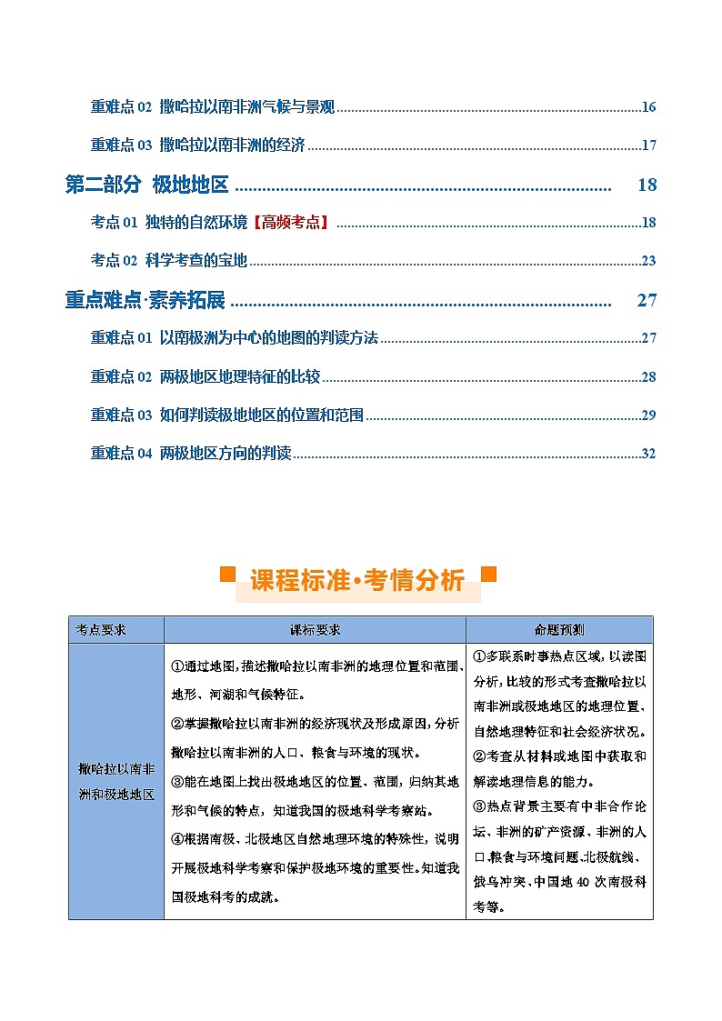 专题12  撒哈拉以南的非洲和极地地区（讲义）（解析版）第2页