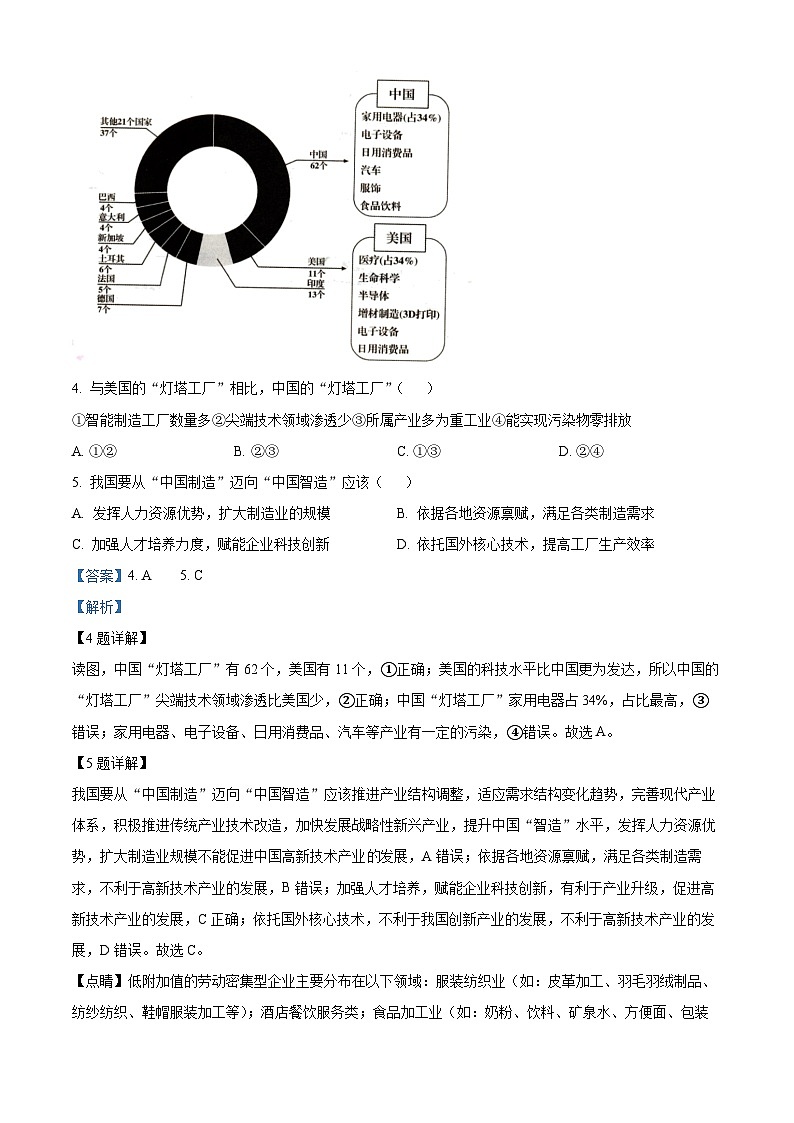 2024年内蒙古呼和浩特市初中学业水平考试适应性测试地理试题（解析版）第3页