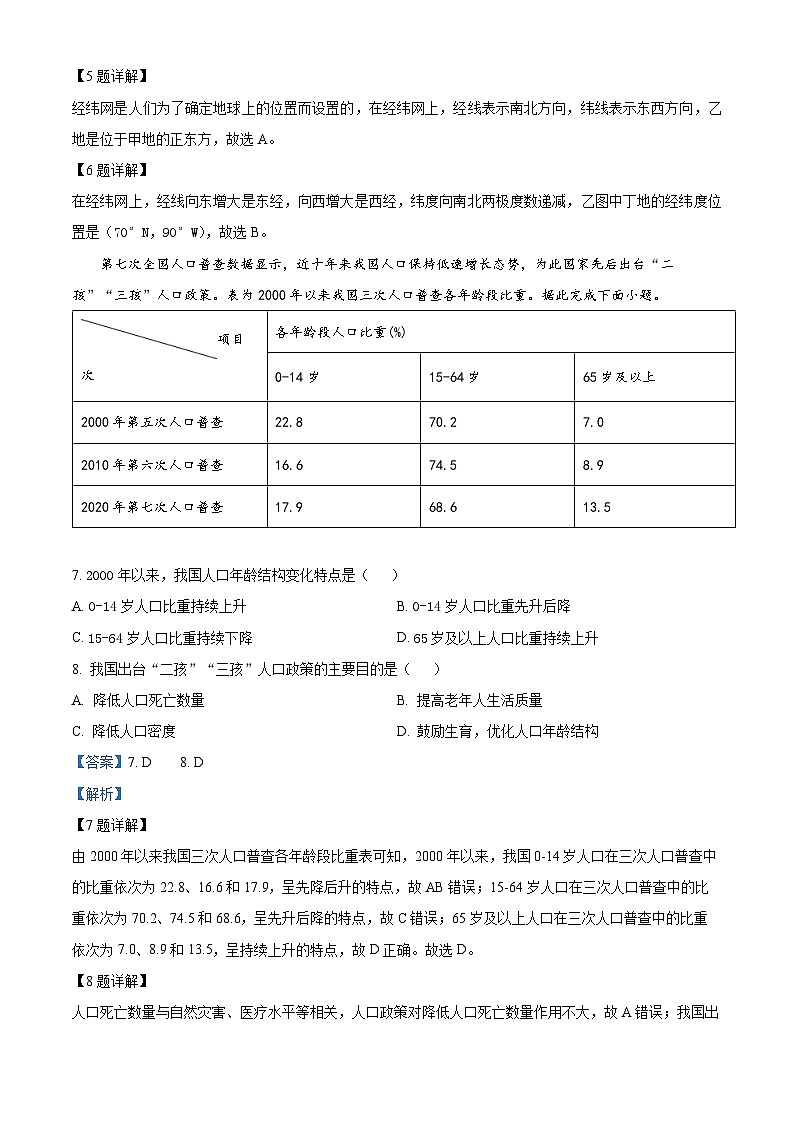 2024年广东省肇庆市高要区中考一模地理试题03