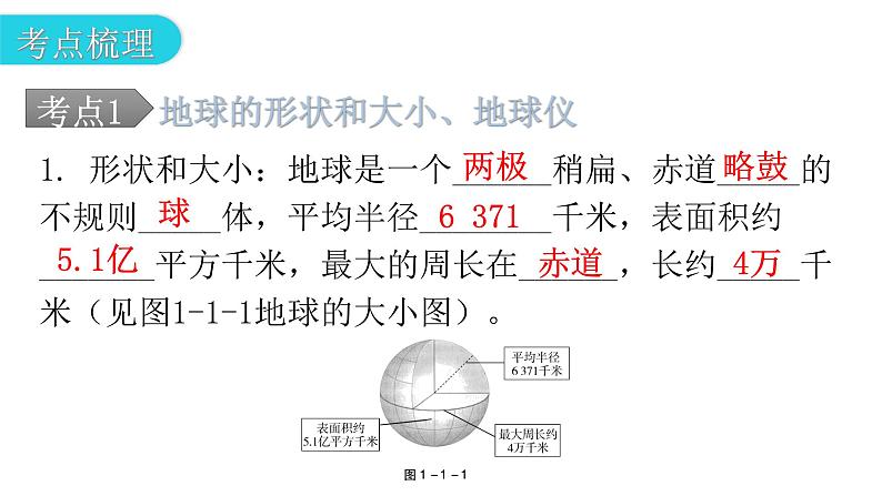 中考地理一轮复习专题一地球和地球仪课件第8页