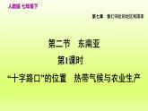 第7章我们邻近的地区和国家第二节东南亚第1课时“十字路口”的位置热带气候与农业生产课件（人教版）