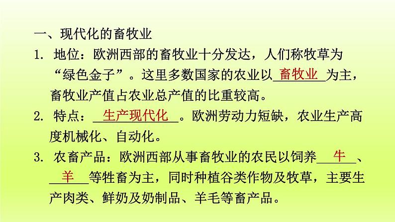 第8章东半球其他的地区和国家第二节欧洲西部第2课时现代化的畜牧业繁荣的旅游业课件（人教版）第6页