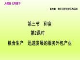 第7章我们邻近的地区和国家第三节印度第2课时粮食生产迅速发展的服务外包产业课件（人教版）
