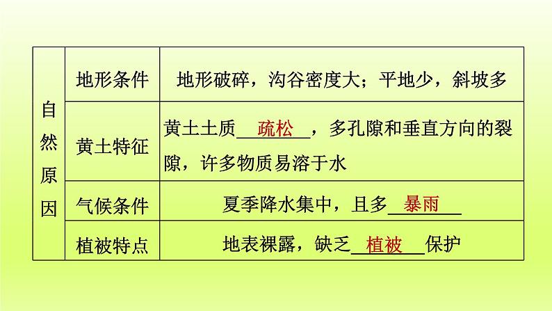 第六章北方地区第三节世界最大的黄土堆积区__黄土高原第2课时严重的水土流失水土保持课件（人教版）第6页