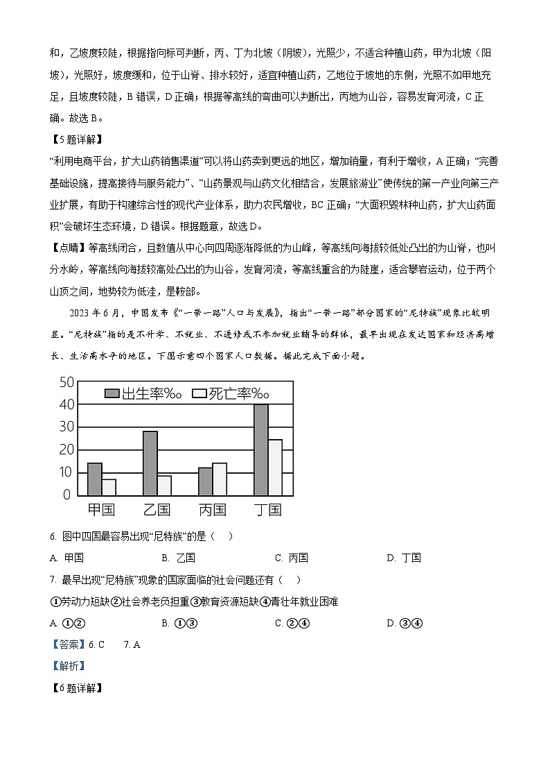 2024年山东省聊城市运河教育联合体中考模拟训练地理试题（学生版+教师版）03