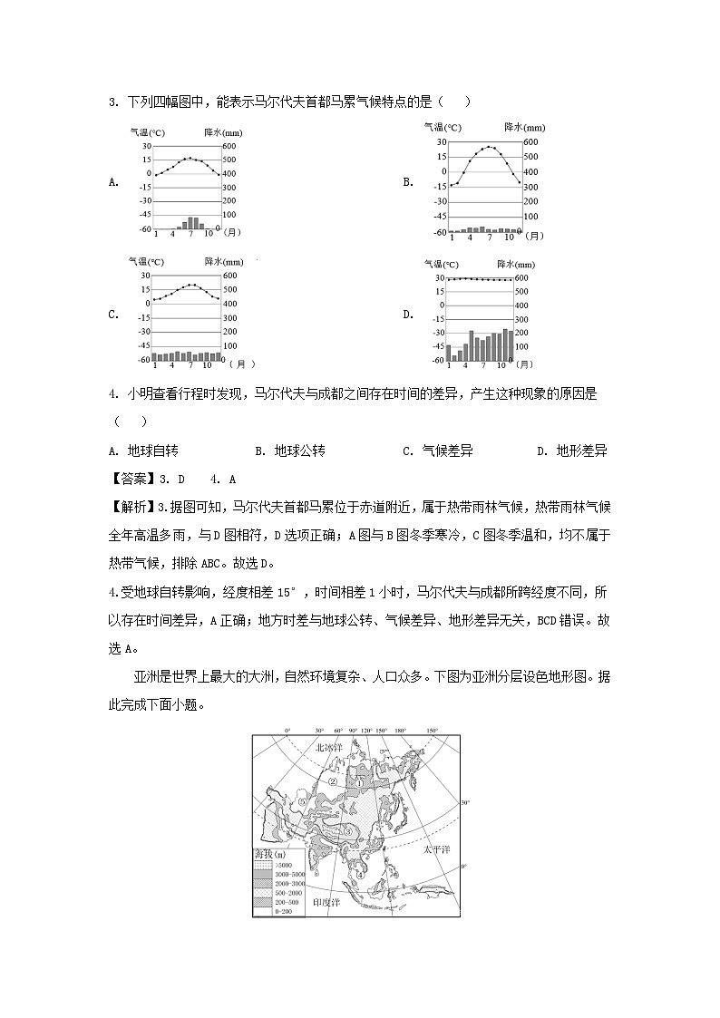 2024年四川省成都初中结业考试模拟地理(五)地理试题（解析版）第2页