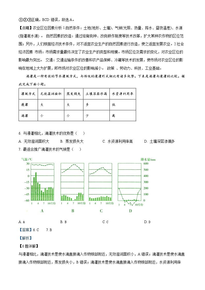 2024年山西省太原师范学院附属中学初中学业水平考试适应性测试（三）地理试题03