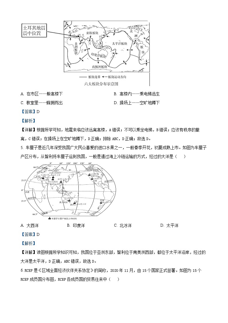 2024年辽宁省海城市西部集团中考模拟预测地理试题03