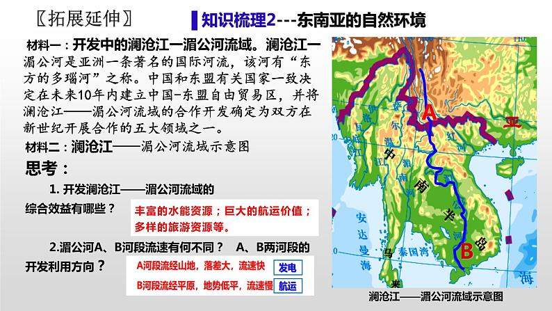 2024年中考地理复习专题   东南亚和中东  复习课件06