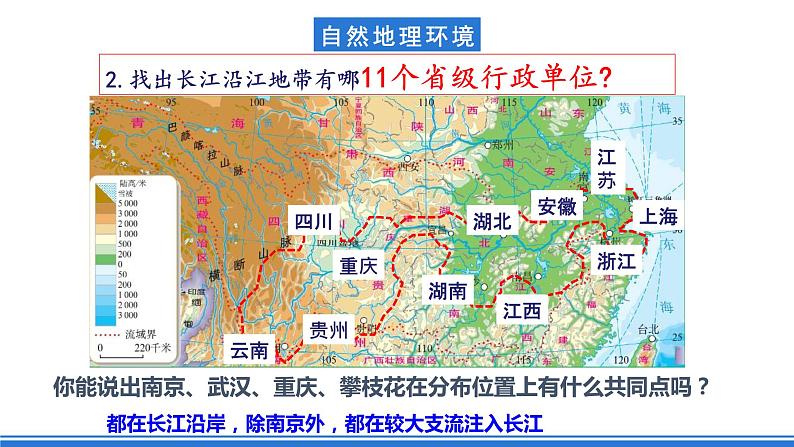 仁爱科普版地理八年级下册 7.2 以河流为纽带的经济区域——长江沿江地带 课件06